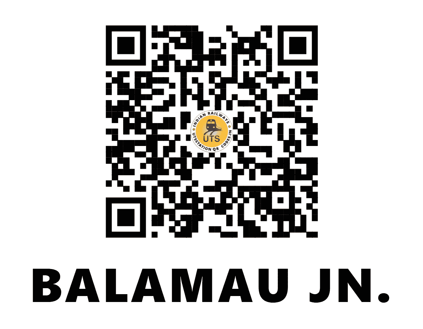 UTS QR Code for BALAMAU JN. - BLM - NR (UTTAR PRADESH)